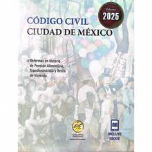 Libro en Pasta Blanda "Código Civil de la Ciudad de México 2025" en Formato de Bolsillo con Acceso a eBook – Edición Oficial, Completa y Actualizada Publicada por Ediciones Gallardo, Contiene el Texto Íntegro del Código Civil para la Ciudad de México Vigente a 2025, Incluye Reformas Incorporadas y Análisis de Disposiciones Civiles Relacionadas con Personas, Familia, Bienes, Sucesiones, Obligaciones y Contratos, Obra de 406 Páginas en Formato Portátil de 13.5 * 2 * 16.5 cm, Incluye Acceso al eBook para Consulta Digital en Dispositivos Electrónicos, Herramienta Jurídica Fundamental para Abogados, Notarios, Jueces, Estudiantes de Derecho, Servidores Públicos del Registro Civil y Profesionales del Derecho Familiar y Patrimonial, Ideal para Uso Diario en Despachos Jurídicos, Juzgados, Universidades y Oficinas Gubernamentales, Edición Compacta, Precisa y Confiable para la Aplicación del Derecho Civil en la CDMX, con Diseño Funcional y Formato de Bolsillo para Mayor Comodidad y Movilidad