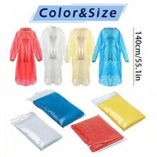 10/20/30 piezas Ponchos de lluvia reutilizables, capas de lluvia con capucha para hombres y mujeres adultos, paquete familiar, esencial para acampar, viajar, festivales