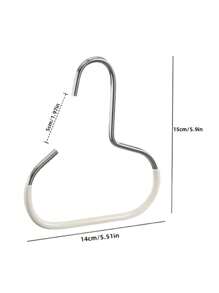 2个简易帽子收纳挂钩，金属材质，适用于围巾收纳、腰带收纳、胸罩收纳、包袋收纳