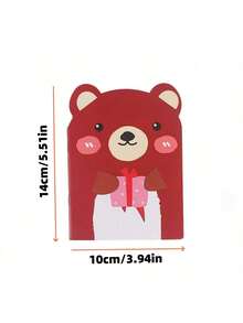 3/6 pièces Mini carnets d'ours en peluche, motif de dessin animé, 20 feuilles/40 pages, style ludique et mignon, convient pour les récompenses d'étudiants et les fournitures de rentrée scolaire, cadeaux de notes aléatoires en classe, rentrée scolaire, cadeaux d'enseignants pour les élèves, études diligentes, progrès quotidiens, cadeaux de saison de rentrée scolaire, carnets d'outils d'écriture pour étudiants, fournitures scolaires, fournitures d'apprentissage pour filles