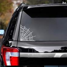 蜘蛛网汽车贴纸/哥特式汽车零件/万圣节汽车贴纸/恐怖美学/哥特式镜子贴纸/乙烯基贴纸/多种颜色！ - 均碼 - 查看 6