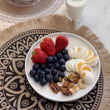 4 Stücke/6 Stücke/8 Stücke 38cm runde Leinen Tischsets, rutschfest, hitzebeständig, leicht zu reinigen, geeignet für Esszimmertisch, Boho-Stil, Zuhause, Restaurant, Küche, Büro, Weihnachtsfeier, Hochzeit, Feiertags-Dekoration, Tischschutz, Geschenk