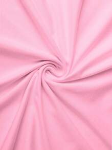 1 件青少年女孩休闲印花套头连帽衫运动衫，保暖内衬，长袖，秋冬学生青年服装 - 粉色 - 查看 7