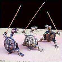 1/3/6PCS  Non-Stim Fat Burner Incense Witchy Gifts Incense Sticks Brass Turtle Incense Burner Kung Fu Turtle Incense Burner Creative Craft Decoration Red Bronze Turtle Statue Incense Burner Collectible Art Gift Meditation Incense Holder