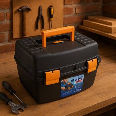 Caixa Maleta Ferramentas Organizadora Plástica Multiuso Grande Média NEW BOX 2030
