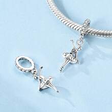 925 Sterling Silver Elegant Ballerina Charm Pendant Fit Original Bracelet Necklace DIY Ballet Charms Fine Jewellery Friend Birthday Gifts