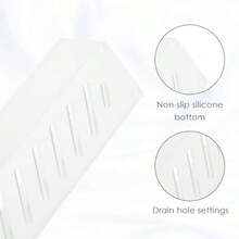 NEW2Pack Acrylic Electric Toothbrush Holder With Diatomite Drying Stone Bathroom Drawer Organizer With Drainage Hole For Tooth Brush Compatible With Philips OralB Frosted 7.3