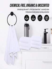 10pcs Towel Set, High Absorbency, Soft & Comfortable, Trimmed Design, Suitable For Household Use, Applicable For Bathroom, Gym, Sauna, Cleaning Cloth, Gray