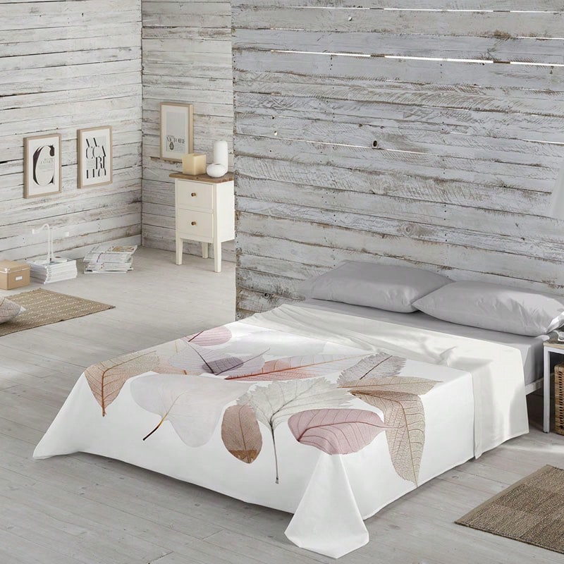 Naturals - 2/3 Piece Printed Sheet Set - ✅ Delivery 2-5 Days ✅ - 100% Cotton - Extra Soft - Bed 90/135/150/180 - 24 Models Available - Made In Spain - Fall - View 1