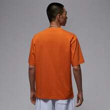 Nike Men's AS BRK COL WM SS CREW Short Sleeve T-Shirt, Knitted Crew-Neck Tee, THV3895-805 - Orange - View 2