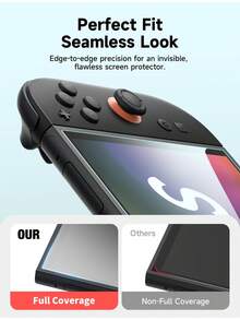 Yezodawee 1 Set Of Ultra-Clear High Transmittance Tempered Glass Screen Protector Compatible With Switch 2 OLED Model, 9H Hardness Anti-Scratch Anti-Glare, Reduce Eye Fatigue, Compatible With Switch/Switch Lite/Switch OLED 7.9 Inch - 1pc - View 5