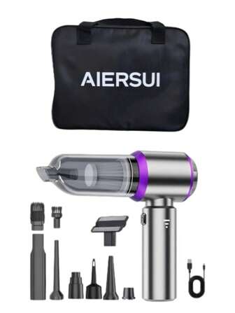 1/2PCS High Quality Portable Storage Bag For Vacuum Cleaners & Car Inflatable Pumps - Durable Black Organizer With Multiple Compartments, Ergonomic Design For Home Tools & Electronics, Tool Organization | Organized Tool Layout | Sturdy Carrying Handle