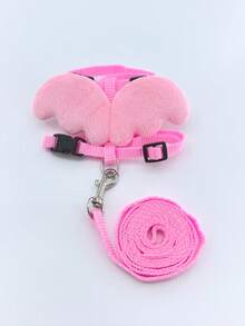 1 套可爱天使宠物狗胸背带和牵引绳套装，小型犬/猫背心式胸背带和牵引绳套装 - 彩色 - 查看 12