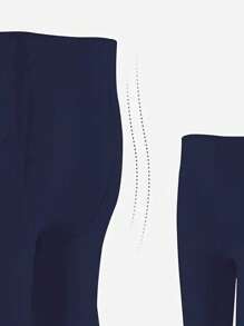 1 件/2 件/3 件女童海军蓝天鹅绒弹力舞蹈紧身裤，舒适的芭蕾紧身裤，适合日常穿着，时尚海军蓝天鹅绒紧身裤，适合所有季节 - 彩色 - 查看 5