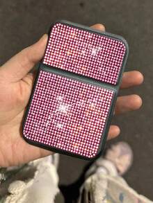 Espejo de lápiz labial plegable de lujo con diamantes brillantes - Aplica maquillaje fácilmente en cualquier momento y lugar, espejo de maquillaje plegable portátil brillante con cristales - Diseño rectangular, adecuado para bolsos, fiestas, citas, etc., espejo de bolsillo plegable con diamantes incrustados de alta definición, disponible en múltiples estilos de color de diamantes, adecuado como regalo del Día de San Valentín, regalo del Día de la Madre o regalo para hermanas. - Multicolor - Ver 8