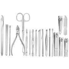 2Set (19pcs/Set) TOE NAIL CLIPPERS CUTTER SET PODIATRY PEDICURE KIT HEAVY DUTY FOR THICK NAILS - Black - View 5