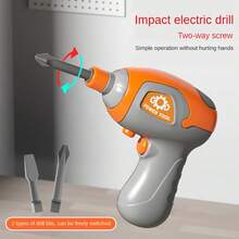 1 Pc A Complete Set Of Children's Wooden Block Toolbox Assembly, Screw Screwing, Children's Toys, Educational Hand Drill Assembly And Disassembly Play - Multicolor - View 6