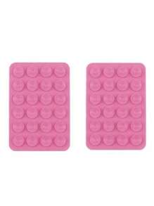 1 pezzo Supporto adesivo per telefono mobile lavabile antiscivolo in silicone spesso a ventosa doppia faccia con 24 fessure