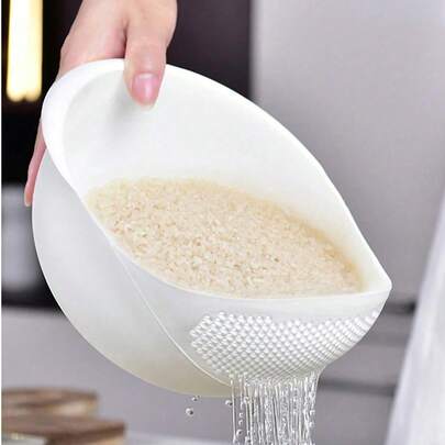 四合一厨房沥水篮，加厚塑料饭碗，蔬果沥水篮，适用于餐厅和多功能厨房，必备厨房滤水器，厨房配件，圣诞节适用