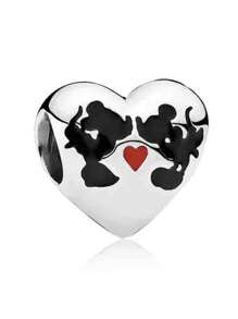 Disney 1 pieza de colgante de cuenta de plata de ley 925, adecuado para pulsera DIY original, regalo de joyería de moda para el cumpleaños o compromiso de la mujer, modelo de alta