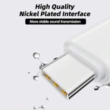 金属合金 Type-C 转 Lightning 音频适配器，USB C 公头转 Lightning 母头耳机转换器，兼容笔记本电脑，春季生日礼物 - C-L音訊轉接頭 - 查看 7
