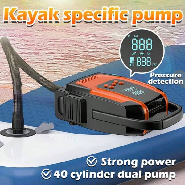 Pompe à air électrique ultra-puissante 20 PSI, pompe de gonflage rapide portable pour stand up paddle gonflables, kayaks, tentes, ballons de yoga, camionnettes et véhicules tout-terrain