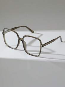 1 pièce/3 pièces Lunettes claires de style classe, esthétique, moderne et simple pour femmes. Style technologique et décontracté pour le bureau, la lecture et la vie quotidienne. Accessoires de lunettes pour femmes.