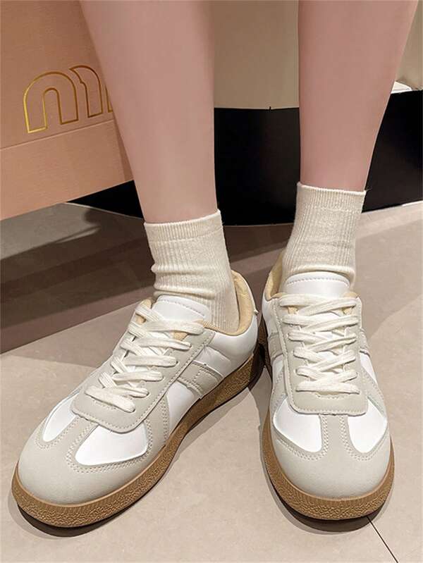Shoes Women's Vintage German Army Trainers | Soft Sole Casual Sneakers | Inspired By Classic Retro Sports | Perfect For Everyday Wear, Campus Style, And Weekend Getaways