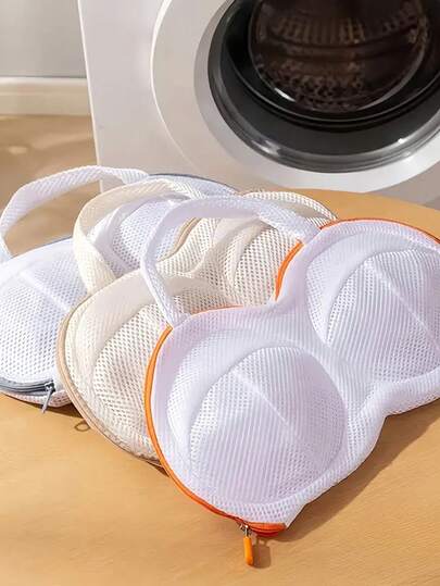 Bra Laundry Bag, For Household Washing Machine Drum Washer, Protects Bras During Wash To Prevent Deformation Special Lingerie Wash Mesh Bag Mesh Pockets Anti-Deformation Bra Lingerie Wash Bag Divine Clothes, Sticky Hooks,Spring,Minimalist,Summer Tops