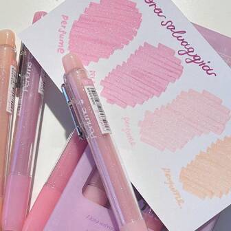 4 件/1 套 12 色闪光荧光笔荧光笔荧光凝胶笔斜头记号笔粉色和可爱荧光笔返校学校办公文具下划线突出显示宽彩色彩绘文具学校用品