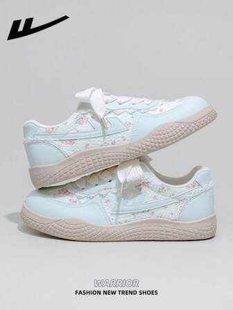  1 par de palas planas de suela de tick para mujer WARRIOR, suela blanda con efecto de solapa, pala plana de Top baja para exteriores, puntera redonda de tacón bajo, elegante pala blanda de unicolor, aptas para estudiantes, fotos de graduación, cañas lisas, patineta deportiva de top bajo