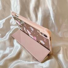 Sanrio 1 pieza Funda protectora clásica de espejo rosa compatible con iPad 11 2025/10.9/Air4/5/6/7 2025/10.2/Pro 11/10th/9.7/10.5, con función de suspender/activar