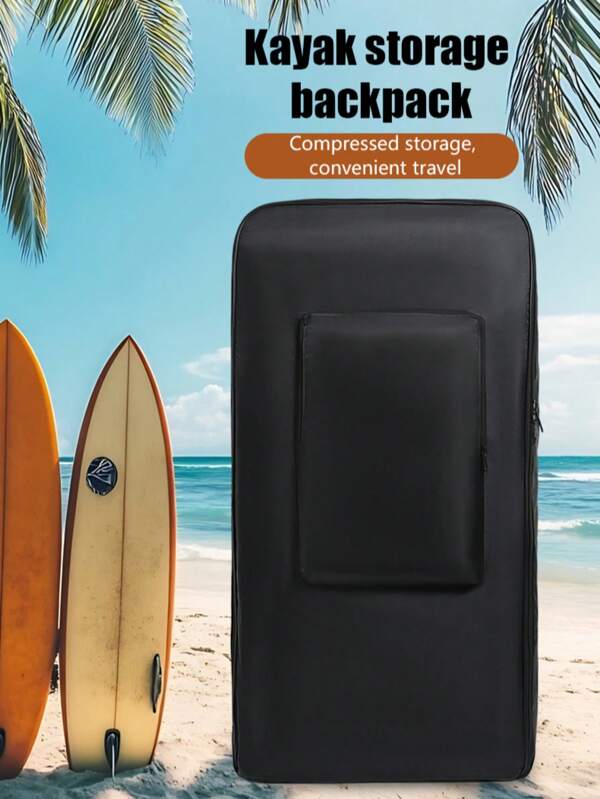 Grand sac à dos de grande capacité pour planche de surf, tente de camping, sac de couchage, bagage de déménagement, couette en coton, bateau gonflable, paddle board, couleur noire
