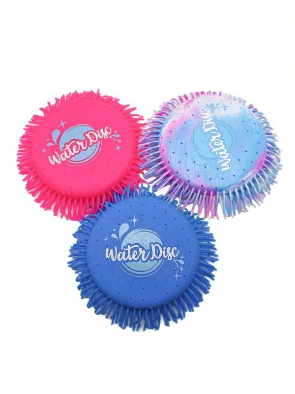 1pc Soft Water Flying Disc - Vibrant Blue & Green Rubber Disc For Beach, Pool, And Backyard Fun - Perfect Summer Toy Gift , Durable Outdoor Plaything, Beach Toys,Best Toy Game,Soft Water Game Disc