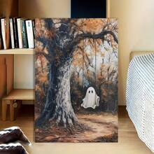 Skull Gothic Bathroom Mural 1pc Birthday Party Decoration, Mother's Day, New Year, Halloween, High Quality Wall Art Print Poster Direct Hanging Wall Picture Decoration, Suitable For Home Gift, Living Room, 2D Flat Printing Poster, Frameless Painting