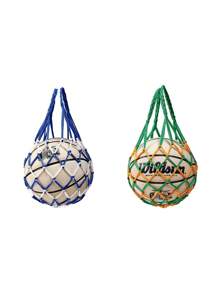 1 pieza Bolsa de red grande, bolsa de red de almacenamiento gruesa para baloncesto/fútbol/voleibol, bolsa de malla tejida para balones