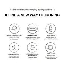 SOKANY12011 Ironing Brush Household Portable Steam Brush Handheld Iron