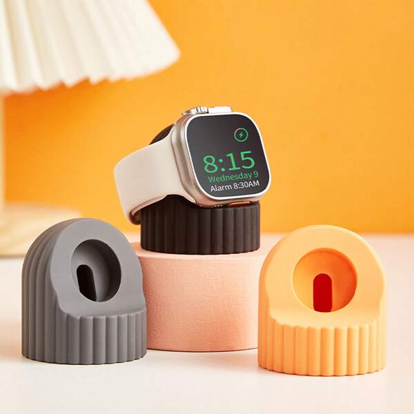 1 Stück Silikon Ladegerät Ständer kompatibel mit Apple Watch, , Android Handy, Geschenk zum Geburtstag, für Familie, Freunde Handyhalter Handyständer Handyzubehör