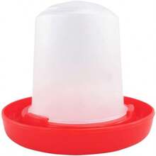 XNHHW1Pc Baby Chick Feeder And Waterer 0.35Lbs 5.4Oz Chicken Poultry Feeding Equipment Kit Chick Waterer And Feeder No Drown Small No Waste Proof Poultry Feeders Bucket38xd - 白色 - 查看 1