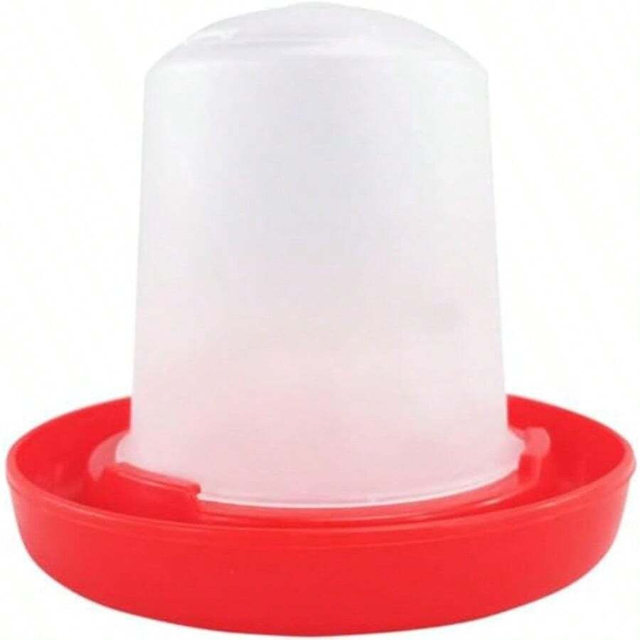 XNHHW1Pc Baby Chick Feeder And Waterer 0.35Lbs 5.4Oz Chicken Poultry Feeding Equipment Kit Chick Waterer And Feeder No Drown Small No Waste Proof Poultry Feeders Bucket38xd - 白色 - 查看 1
