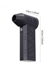 1 Set Of Violent Turbo Fan Mini Camping Outdoor Handheld Fan 130000 High-Speed Brushless Blower Dust Blower