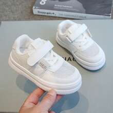 Zapatos blancos para niños, transpirables y suaves, con una suela cómoda, estas zapatillas sin cordones para niños,zapatillas casuales para niñas - Blanco - Ver 6