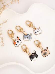 1 件猫咪表情钥匙扣，黑白猫，笑脸猫，逗猫，珠宝钥匙扣吊坠，送给女朋友、约会、派对、夏季服装的礼物 - 彩色 - 查看 4