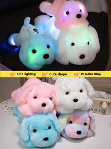 Glow-In-The-Dark Plush Dog Toy - Cute Glowing Puppy Designed For Children, Huggable Companion With Soft Illuminating Function, Suitable As Birthday/Christmas Gift For Boys And Girls