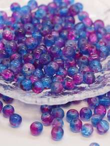 100pcs 6mm Glass Beads Suitable For DIY Crafting' - Multicolor - View 9
