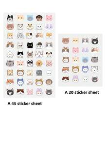 260/390/450片新款猫咪祛痘贴，遮盖瑕疵和痘印，化妆必备，开学必备化妆品 - 彩色 - 查看 5