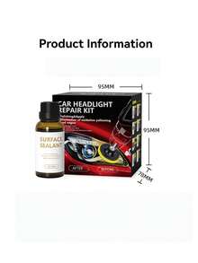 Car Headlight Repair Kit, Headlight Polishing And Repair Tool, Scratch Resistant Cleaning And Care Details, Car Headlight Refurbishment And Repair Agent, Headlight Yellowing And Blurring Repair, Oxidation Prevention - 1 Set - View 11
