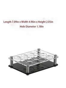 亚克力子弹杯架，酒吧/KTV啤酒杯架，酒杯/红酒杯架 - 透明+黑色底 - 查看 19