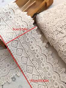 1 Yard Lace Embroidery, Water-Soluble Lace Accessories, Handmade DIY Clothing, Skirt Hem Decoration Border, 9cm