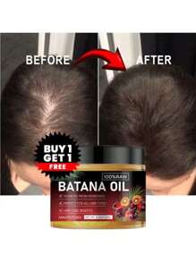 Buy One Get One Free 4.3oz Batana Hair Oil, Pure Honduran Batana Fruit Extract Vegetable Oil, Helps To Strengthen Hair Roots, Eliminate Split Ends, Long-Lasting Anti-Frizz, Light And Non-Greasy Texture, Nourishes Hair, Improves Curls, Makes Hair Thicker, Tougher And Healthier. Unisex